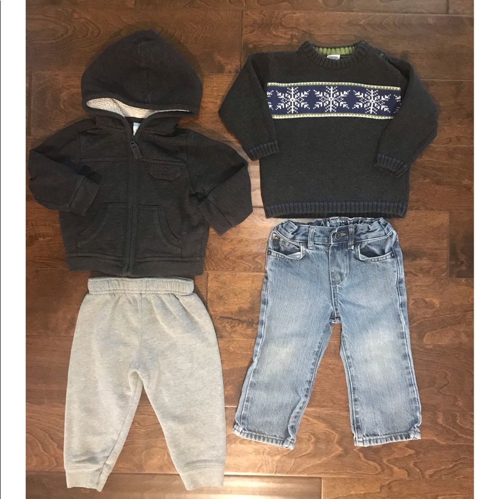 Two-2pc Sets Sweater, Sweatshirt & Pants